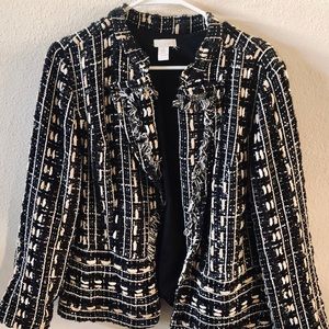 Chico’s Black Blazer w/GORGEOUS Accent Details | 2